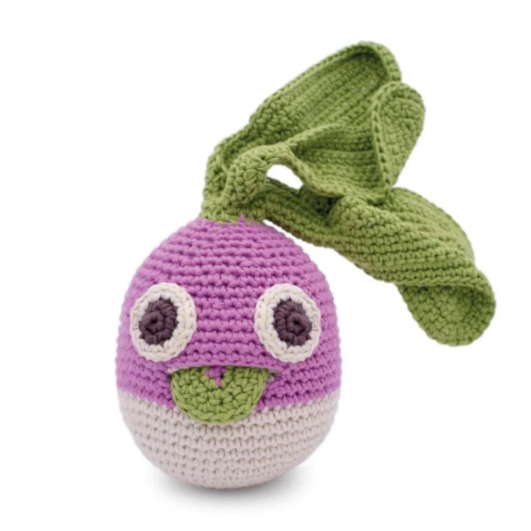 Hochet en crochet - Barney le navet Hochet en crochet - Barney le navet