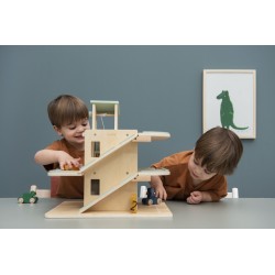 Garage en bois et ses accessoires