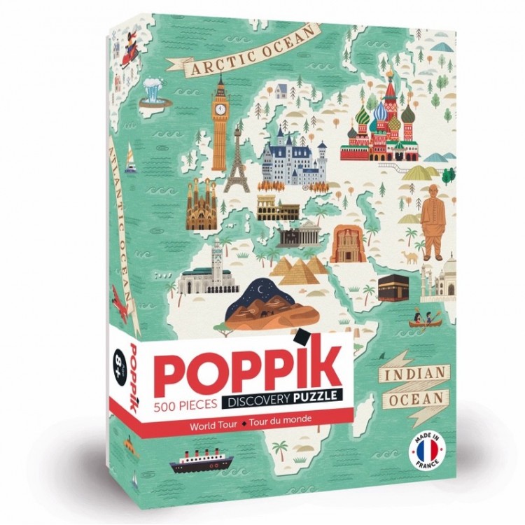 Puzzle 500 pièces - Tour du monde Puzzle 500 pièces - Tour du monde