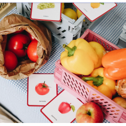Le Mini-Mondy Fruits & Légumes - Cartes Montessori