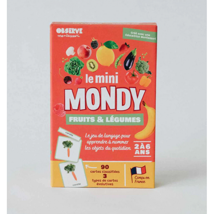 Le Mini-Mondy Fruits & Légumes - Cartes Montessori Le Mini-Mondy Fruits & Légumes - Cartes Montessori