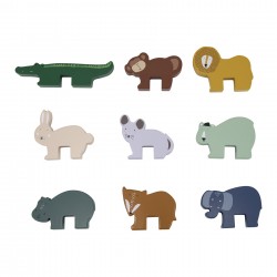 Jeu d'empilage - Animaux en bois