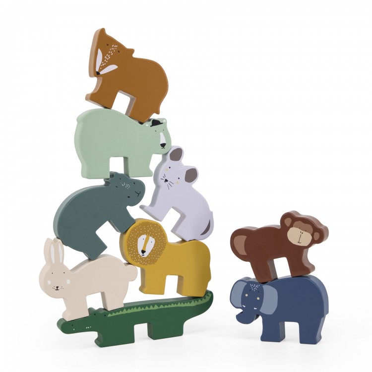 Jeu d'empilage - Animaux en bois Jeu d'empilage - Animaux en bois
