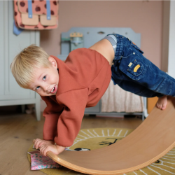 Planche d'équilibre en bois