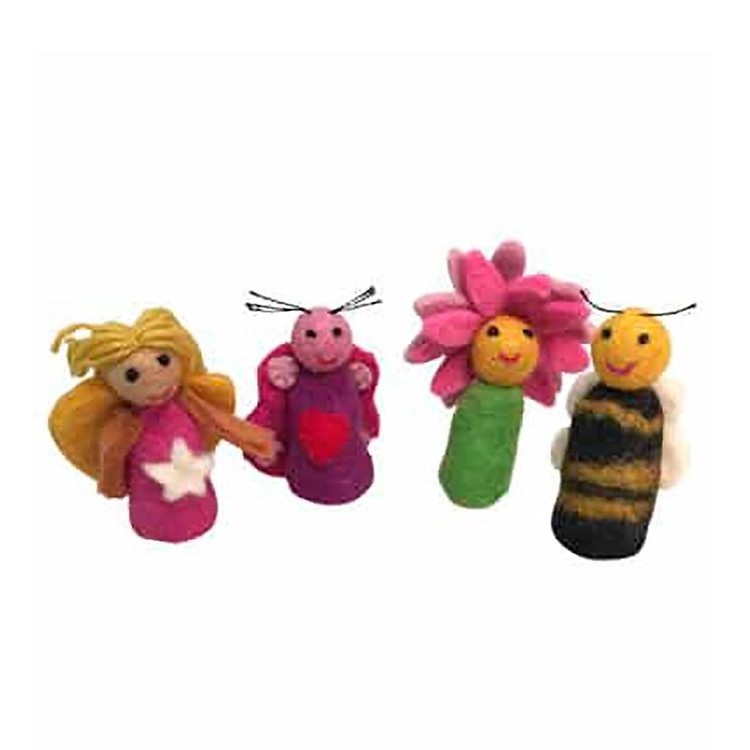 Marionnettes à doigts en feutre : Le Jardin Marionnettes à doigts en feutre : Le Jardin