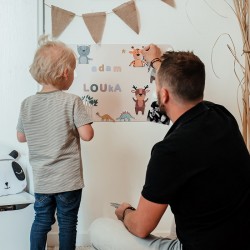 Puzzle-jeu magnétique éducatif animaux