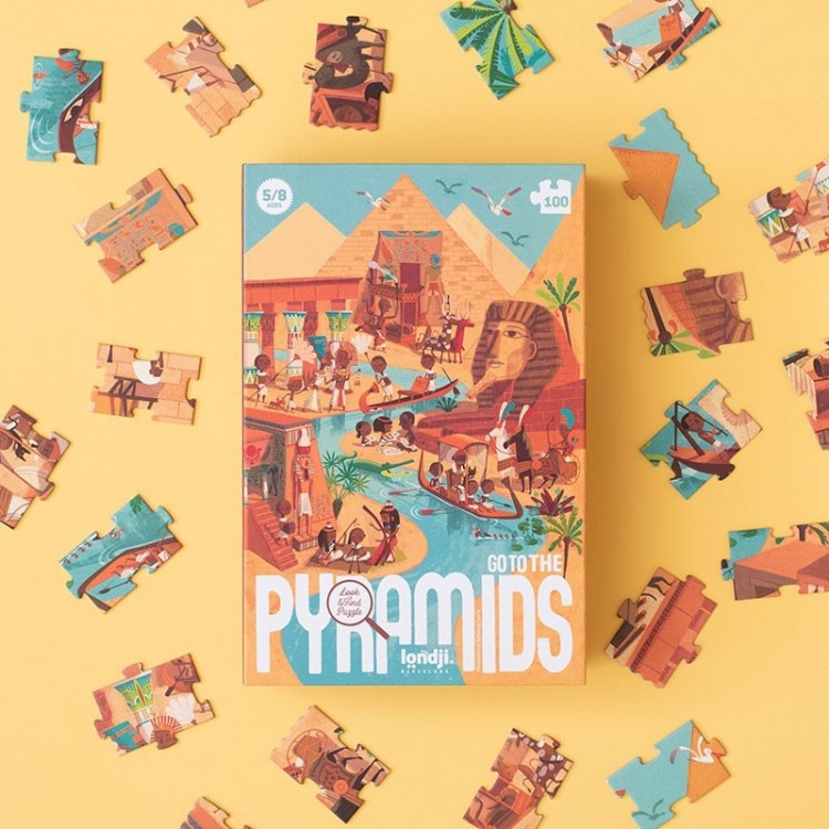 Puzzle 100 pièces "Les pyramides"