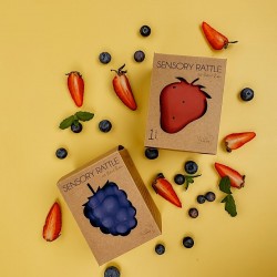 Hochet fruit sensoriel en caoutchouc