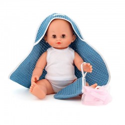 Poupée Petit Câlin 36 cm et sa cape de bain