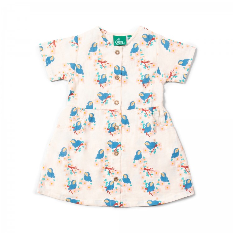 Robe boutonnée à manches courtes - Bluebirds Robe boutonnée à manches courtes - Bluebirds
