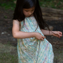Robe d'été réversible couleurs de l'arc-en-ciel