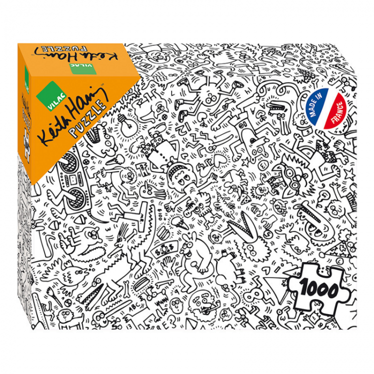 Puzzle 1000 pièces Keith Haring - Noir et blanc