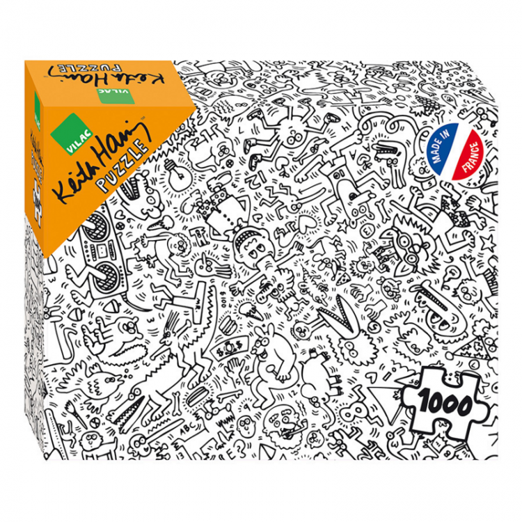 Puzzle 1000 pièces Keith Haring - Noir et blanc Puzzle 1000 pièces Keith Haring - Noir et blanc