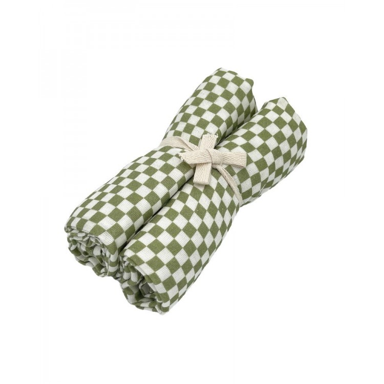 Lot de 2 langes en gaze de coton