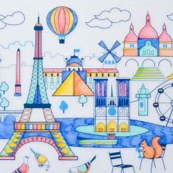 Set en silicone à colorier - Paris