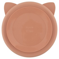 Assiette à compartiments et ventouse en silicone - Chat