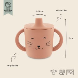 Tasse Gobelet d'apprentissage en silicone - Chat