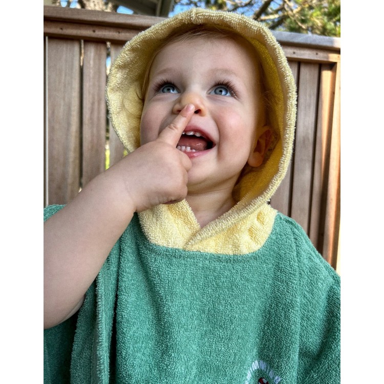 Poncho de plage et bain - coton GOTS Poncho de plage et bain - coton GOTS