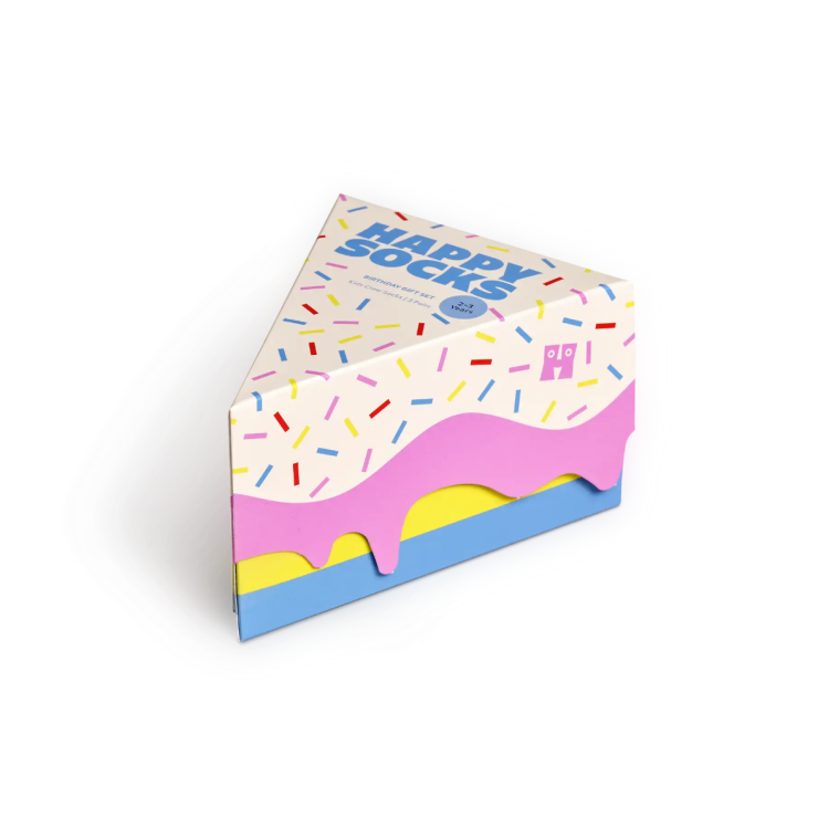 Pack de 3 Chaussettes Gâteau d'Anniversaire Pack de 3 Chaussettes Gâteau d'Anniversaire