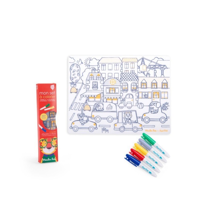 Set en silicone à colorier - Les Popipop Set en silicone à colorier - Les Popipop