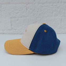 Casquette "Pop corn" en coton upcyclée