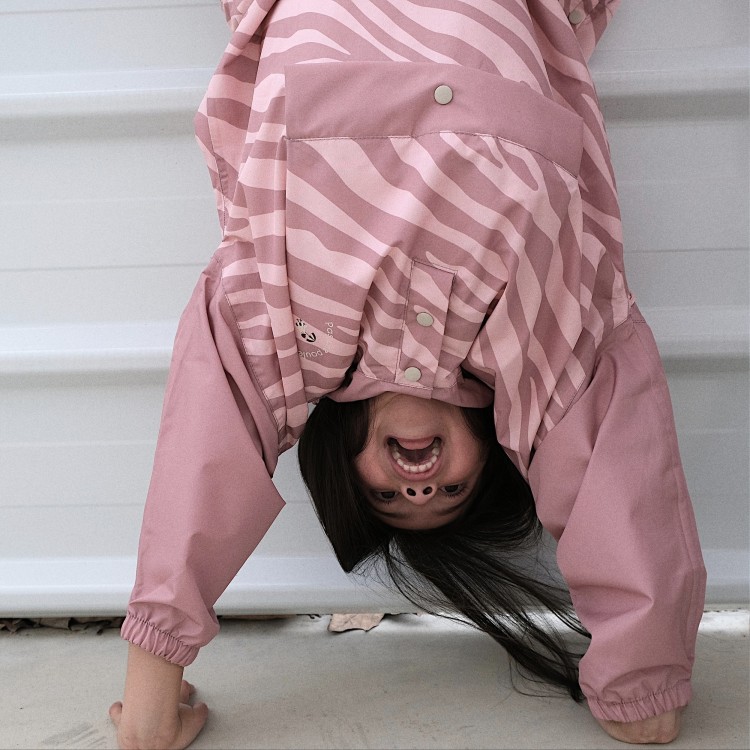 Poncho de pluie recyclé "Zebra"