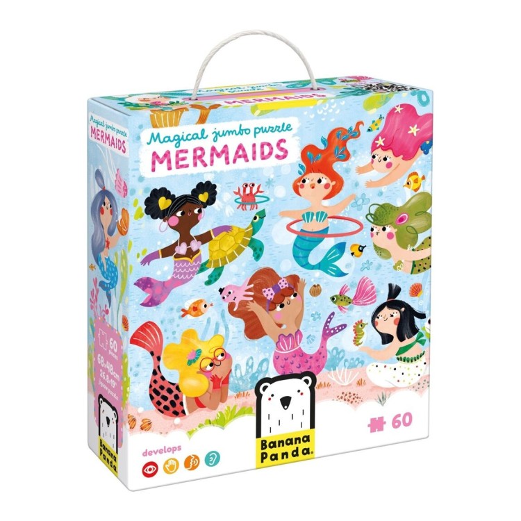 Puzzle jumbo 60 pièces Sirènes Puzzle jumbo 60 pièces Sirènes