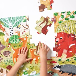 Puzzle jumbo 40 pièces "Animaux de la forêt"