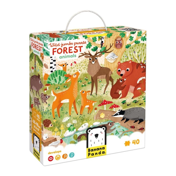 Puzzle jumbo 40 pièces "Animaux de la forêt"