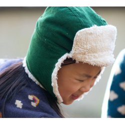 Casquette confort velours et sherpa