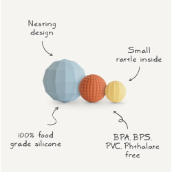 Jouet sensoriel - sphères gigognes en silicone
