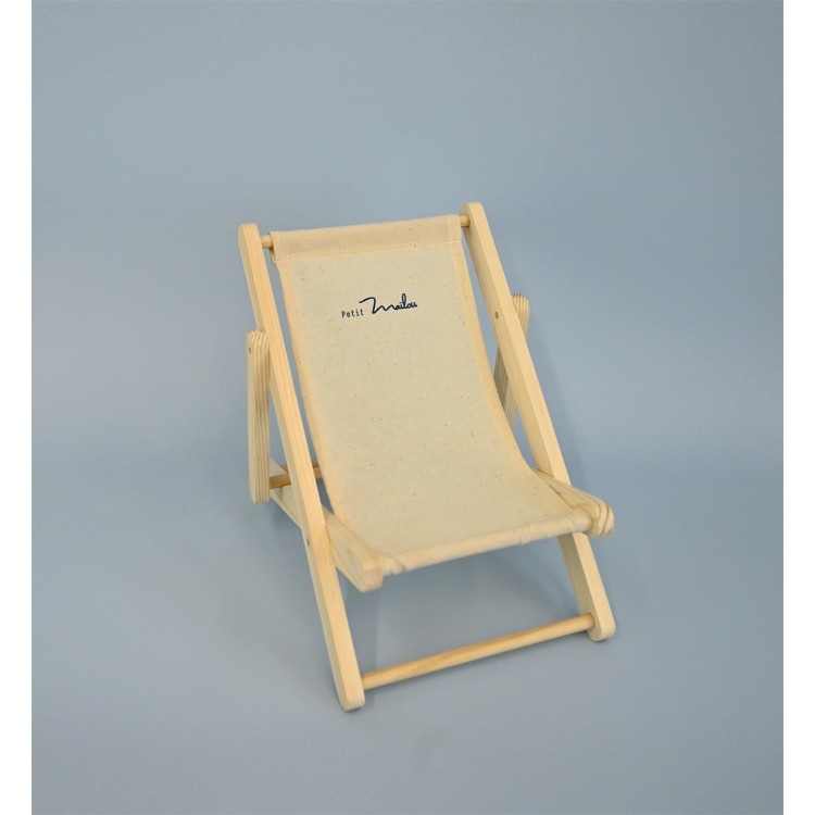 Mini transat pliant en bois et toile Mini transat pliant en bois et toile