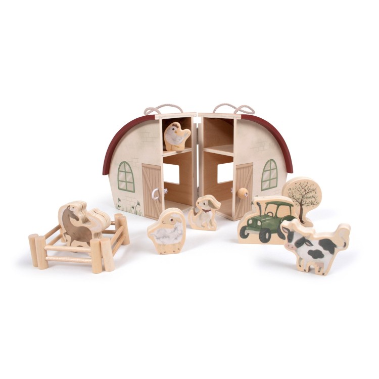 Ferme et figurines animaux en bois Ferme et figurines animaux en bois