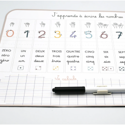 Ardoise magnétique - J'apprends à écrire les nombres