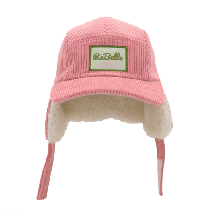 Chapka en velours, doublée sherpa