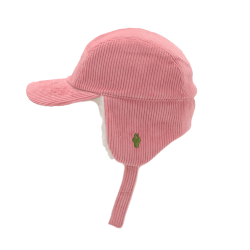 Chapka en velours, doublée sherpa