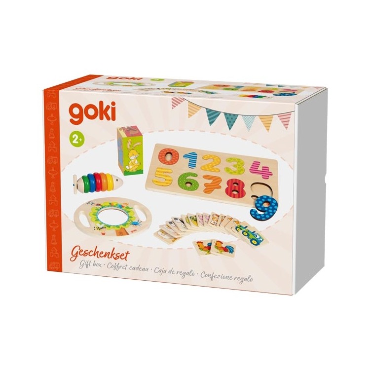 Coffret de jeux d'éveil bois