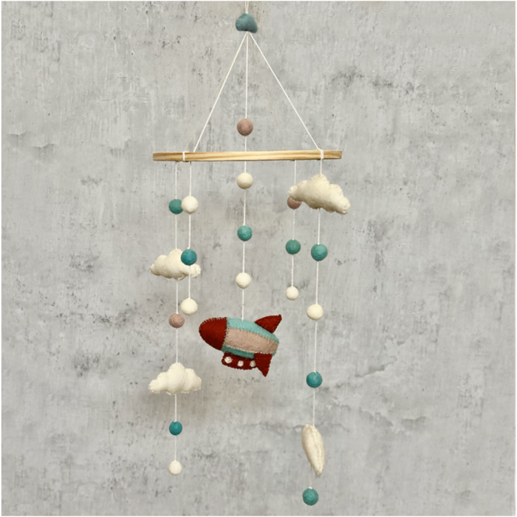 Mobile figurines en feutrine - Zeppelin