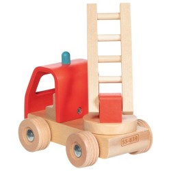 Camion de pompiers en bois avec échelle
