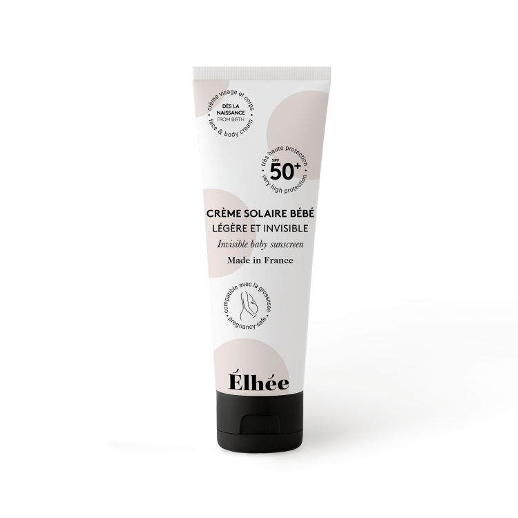 Crème solaire SPF +50 pour bébé et femme enceinte