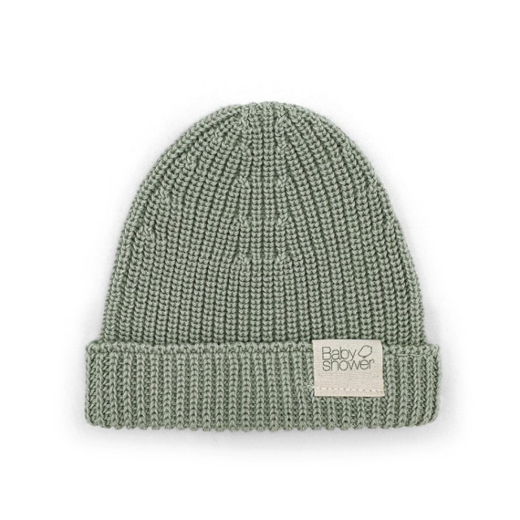 Bonnet de naissance en tricot Canale