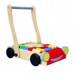 Chariot de marche et jeu de construction