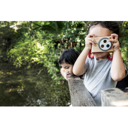 Appareil photo en bois avec 3 filtres