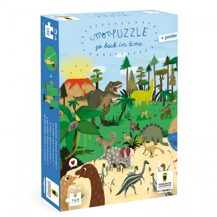 Mon Puzzle à remonter le temps - Dinosaures Mon Puzzle à remonter le temps - Dinosaures