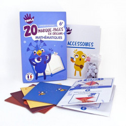 Kit 20 marque-pages origami Animaux mathématiques