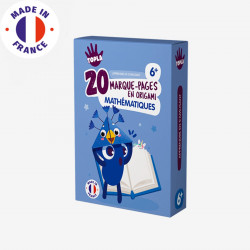 Kit 20 marque-pages origami Animaux mathématiques