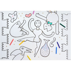 Jeu à colorier - The Coloring Toy Eames