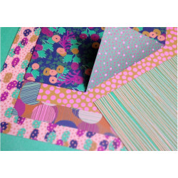 Kit d'origami - 36 papiers imprimés