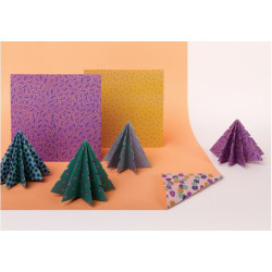 Kit d'origami - 36 papiers imprimés