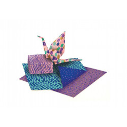 Kit d'origami - 36 papiers imprimés
